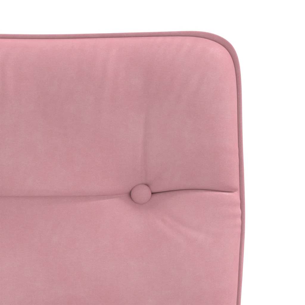 Dining chairs, 2 pcs., pink, velvet