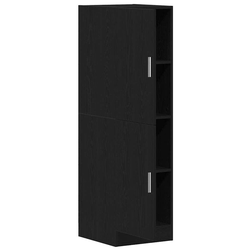 Kitchen cabinet, black, 38x41.5x131.5 cm, engineered wood