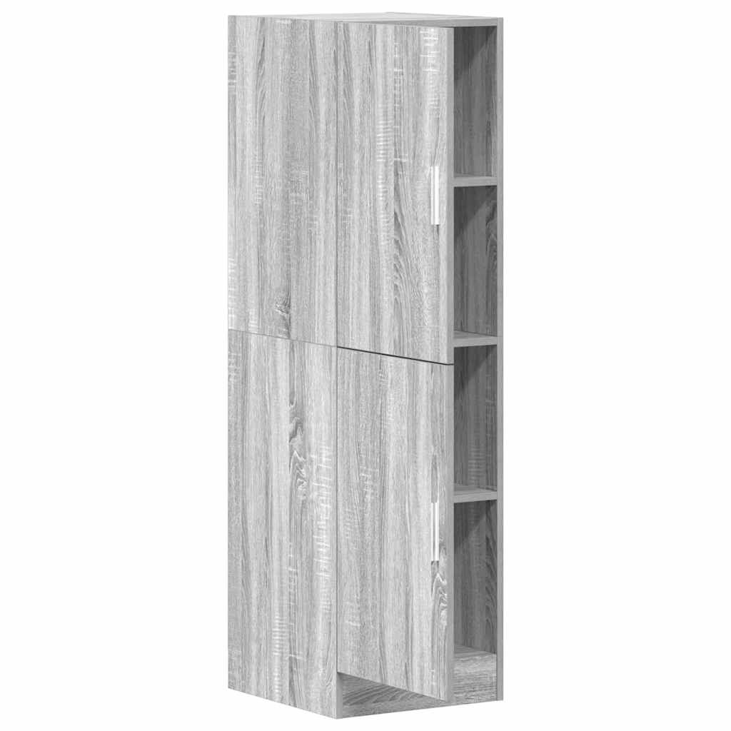 Kitchen cabinet, sonoma gray, 38x41.5x131.5 cm engineered wood