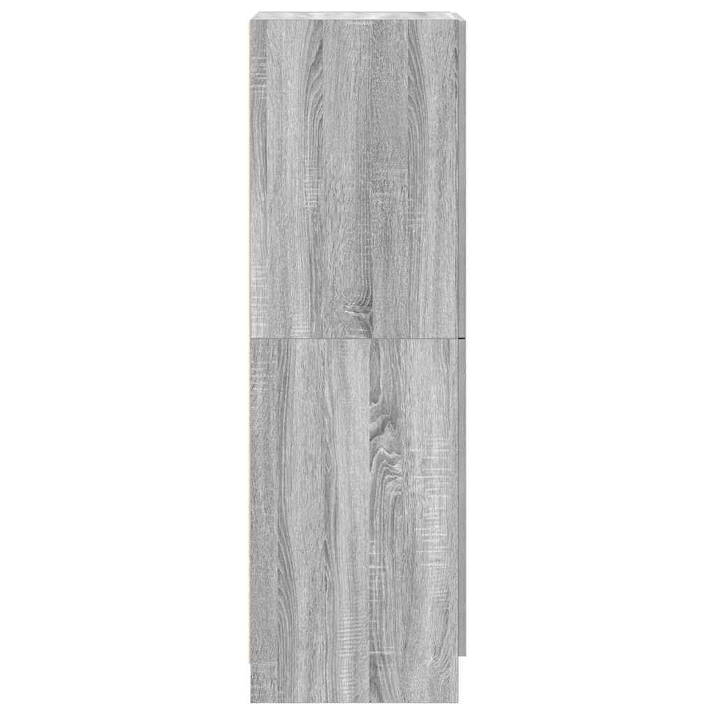 Kitchen cabinet, sonoma gray, 38x41.5x131.5 cm engineered wood