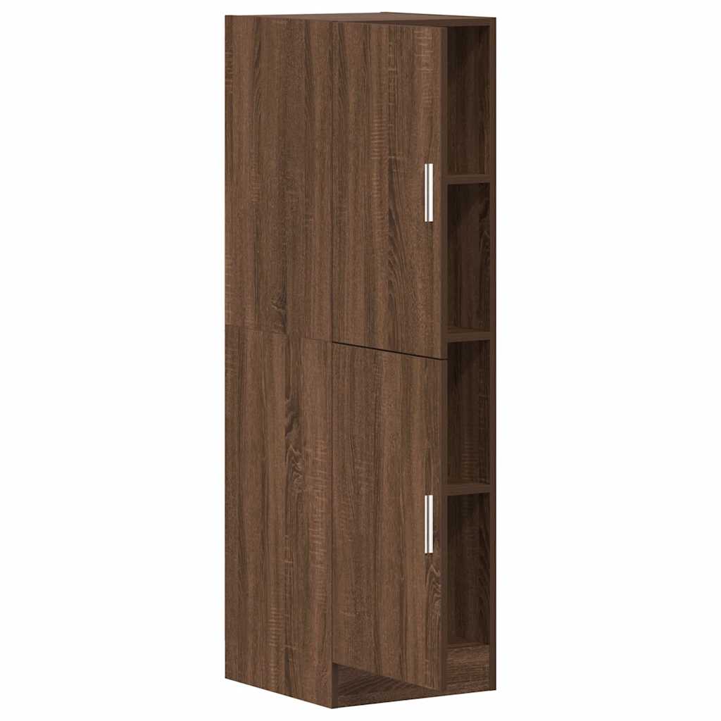 Kitchen cabinet, brown oak 38x41.5x131.5 cm engineered wood