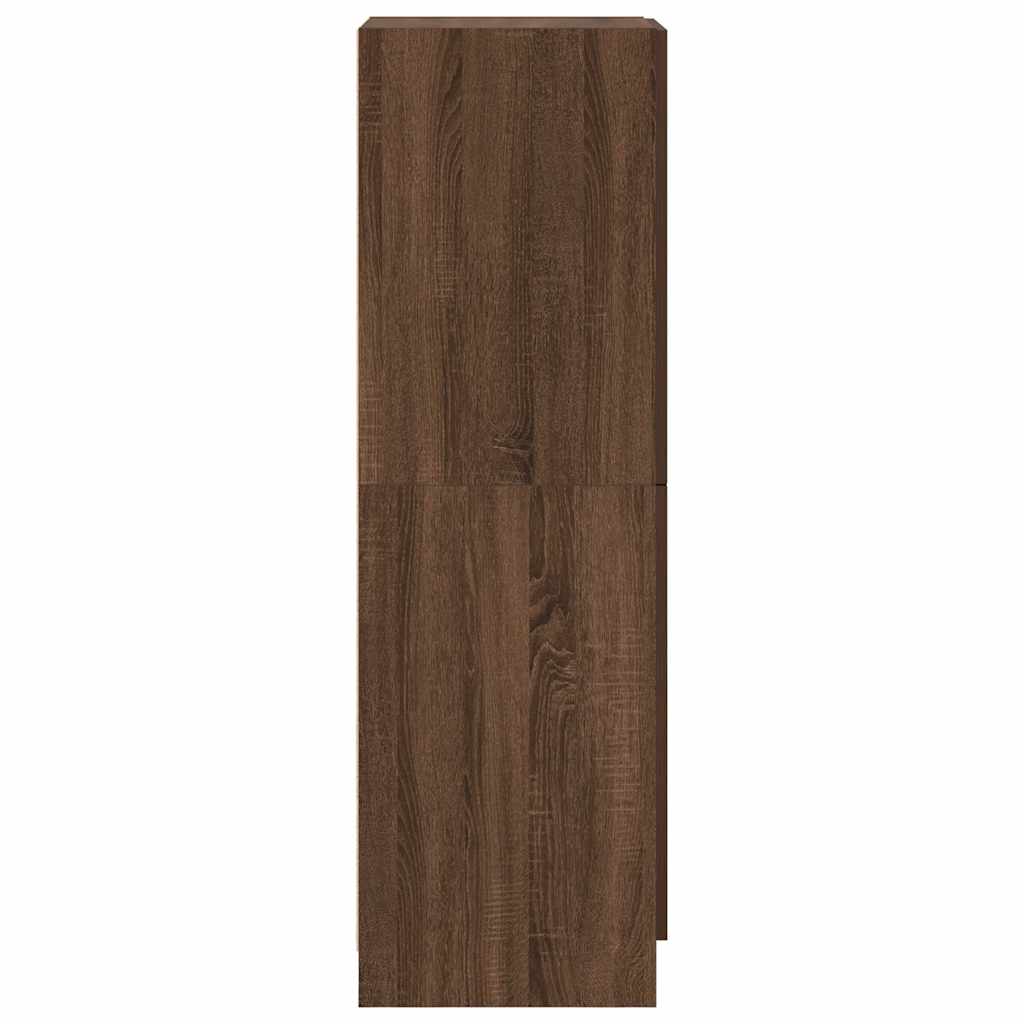 Kitchen cabinet, brown oak 38x41.5x131.5 cm engineered wood