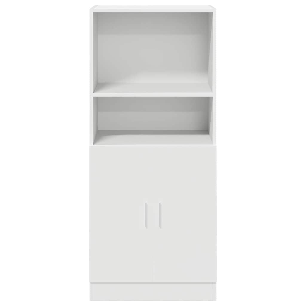 Kitchen cabinet, white, 57x41.5x131.5 cm, engineered wood