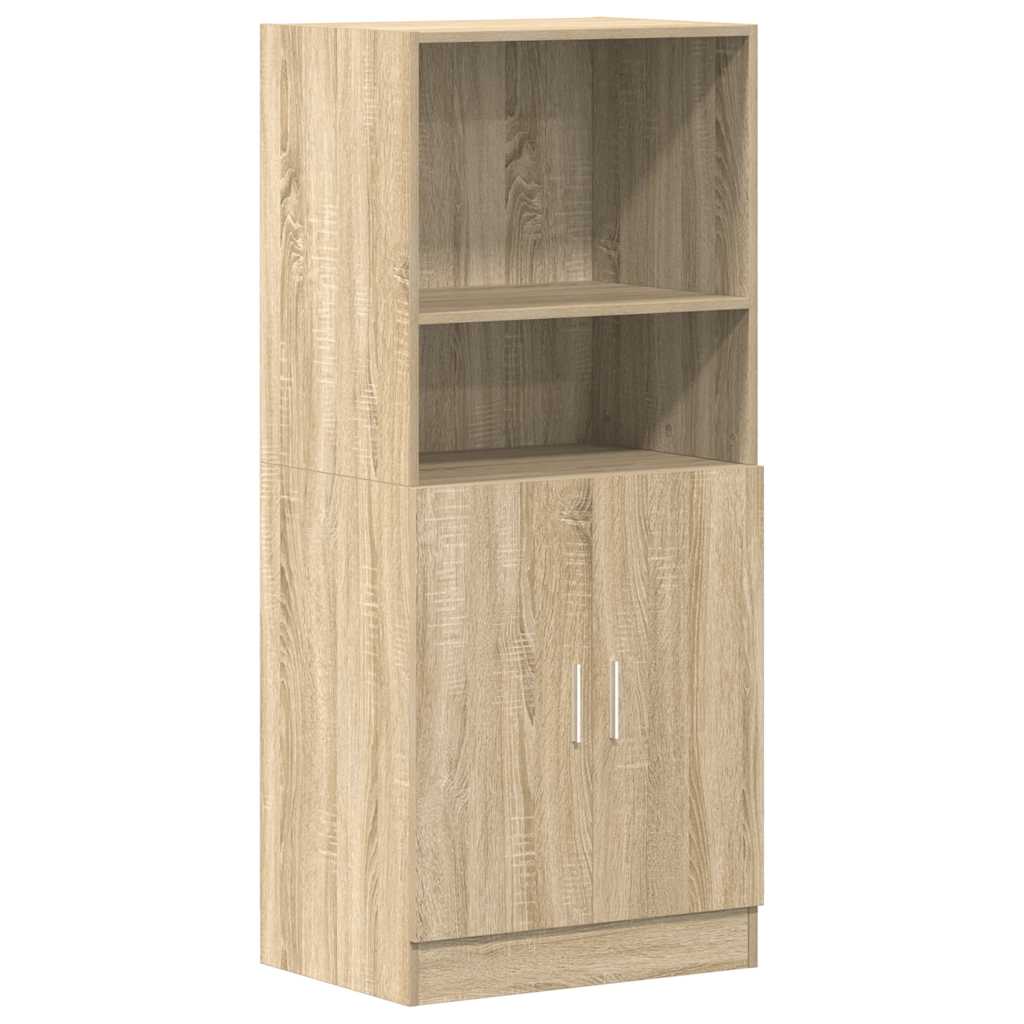 Sonoma oak kitchen cabinet, 57x41.5x131.5 cm, engineered wood