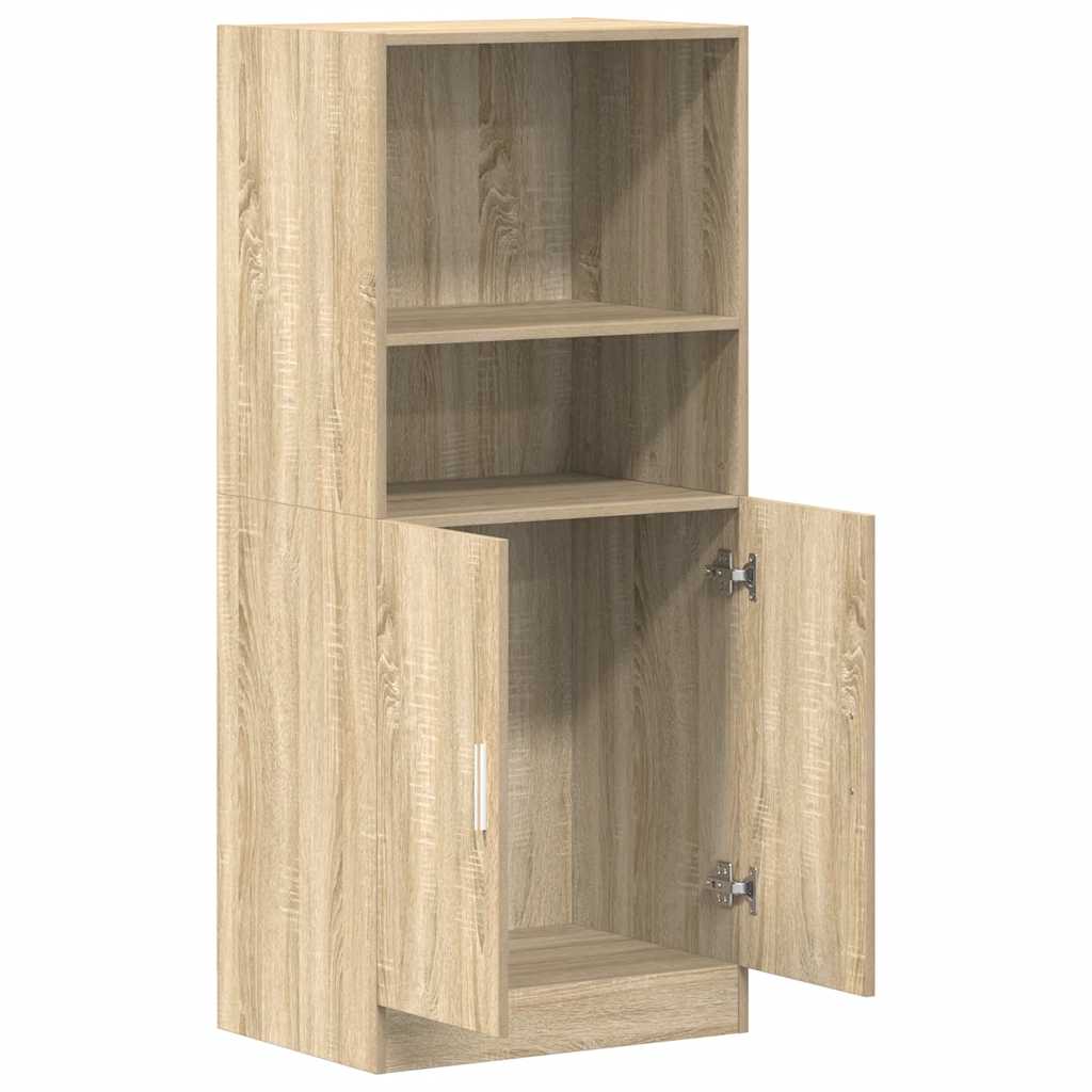 Sonoma oak kitchen cabinet, 57x41.5x131.5 cm, engineered wood