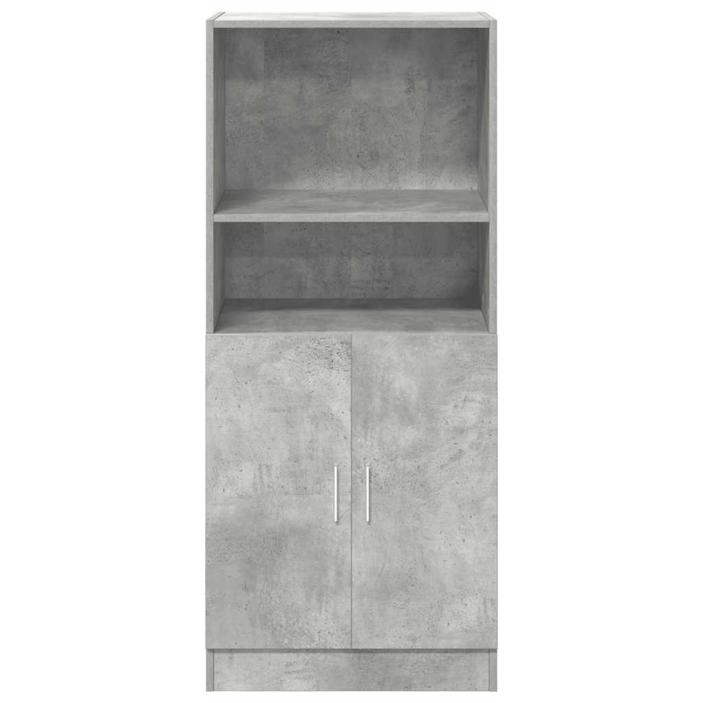 Dulap de bucătărie, gri beton 57x41,5x131,5 cm lemn prelucrat