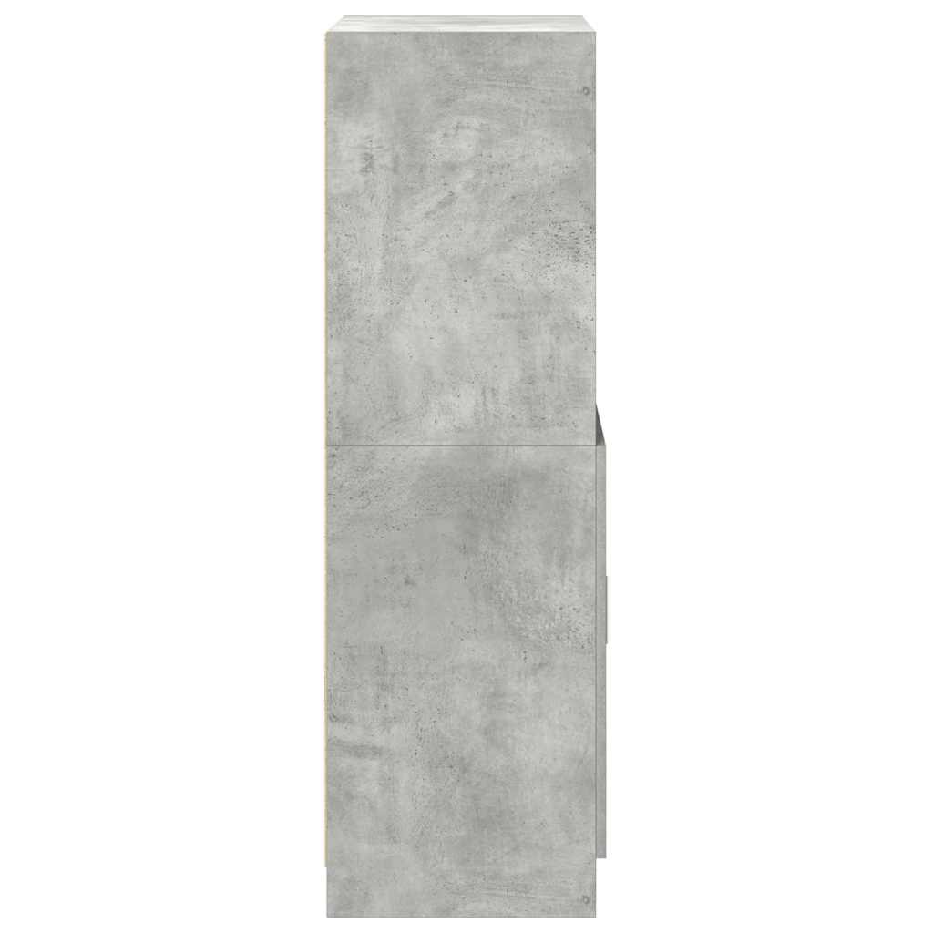 Dulap de bucătărie, gri beton 57x41,5x131,5 cm lemn prelucrat