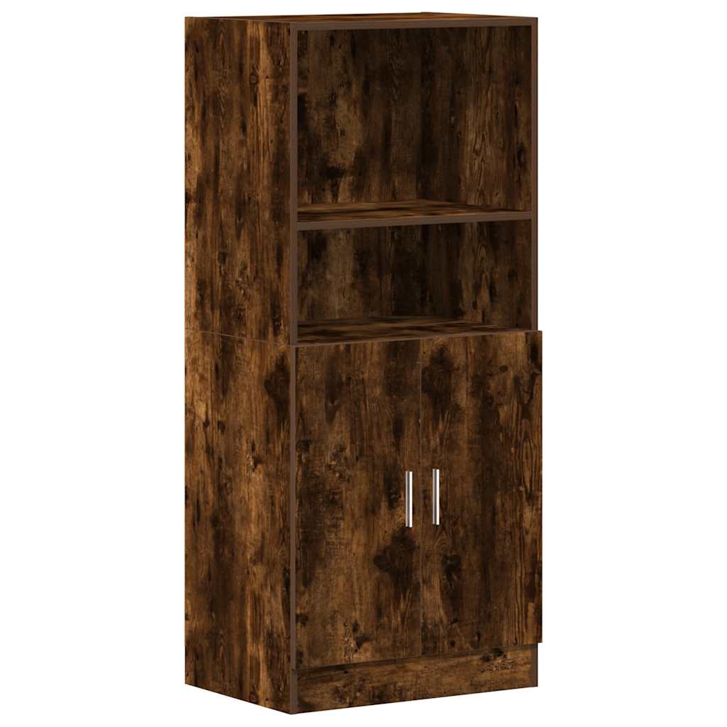 Kitchen cabinet, smoky oak, 57x41.5x131.5 cm, wood