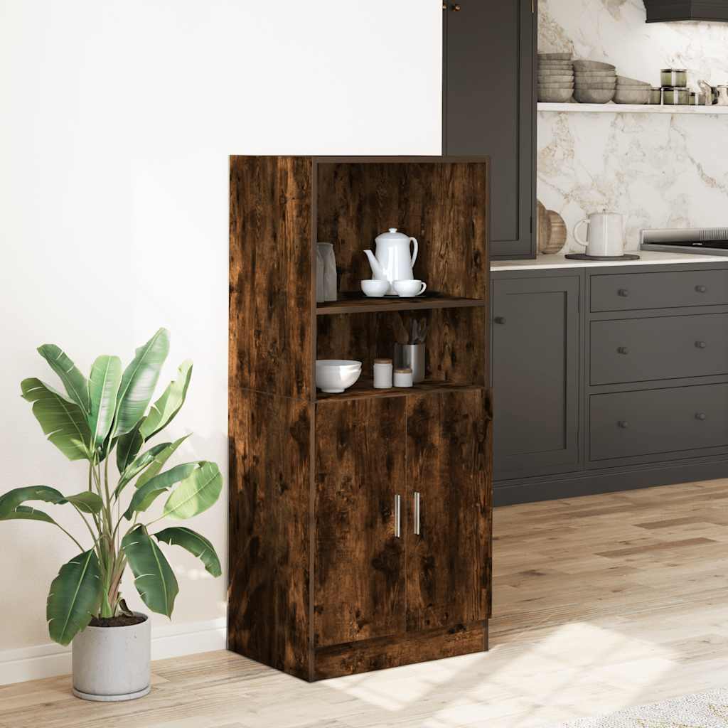 Kitchen cabinet, smoky oak, 57x41.5x131.5 cm, wood