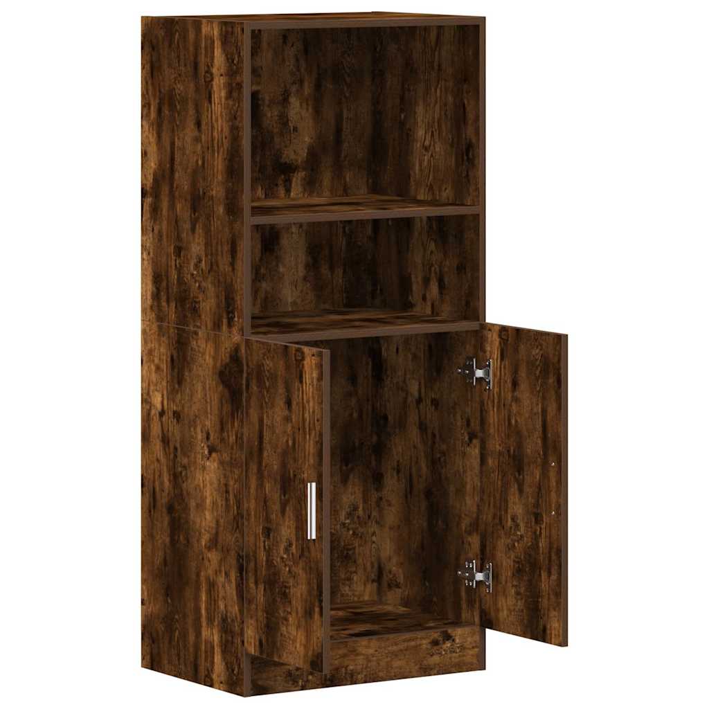 Kitchen cabinet, smoky oak, 57x41.5x131.5 cm, wood