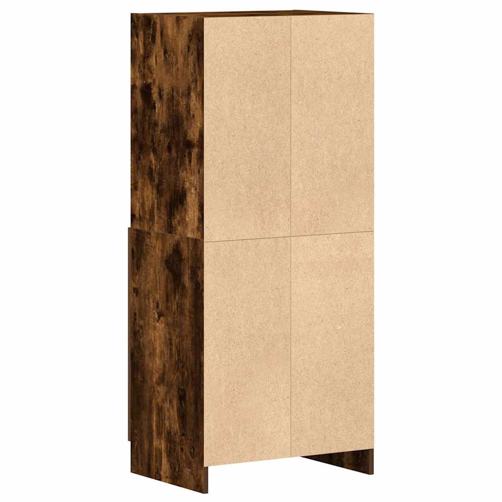 Kitchen cabinet, smoky oak, 57x41.5x131.5 cm, wood