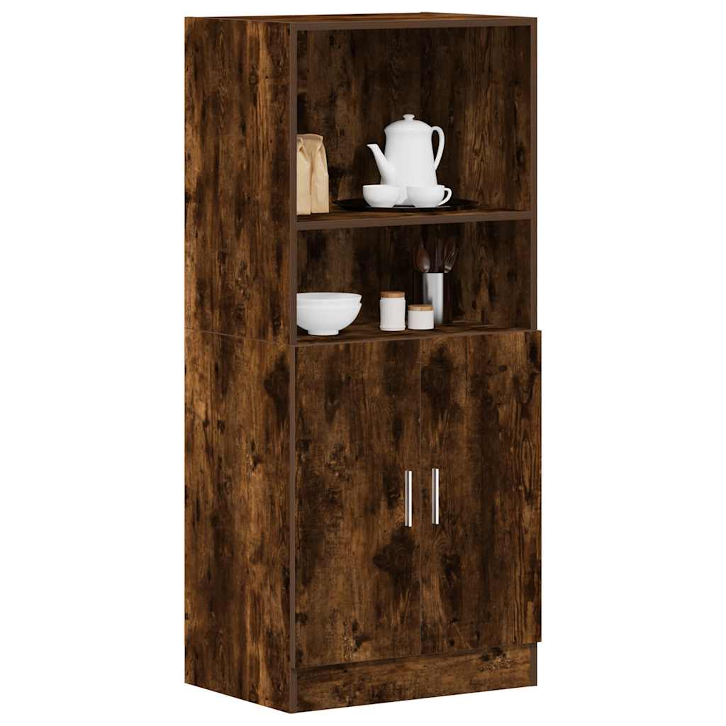 Kitchen cabinet, smoky oak, 57x41.5x131.5 cm, wood