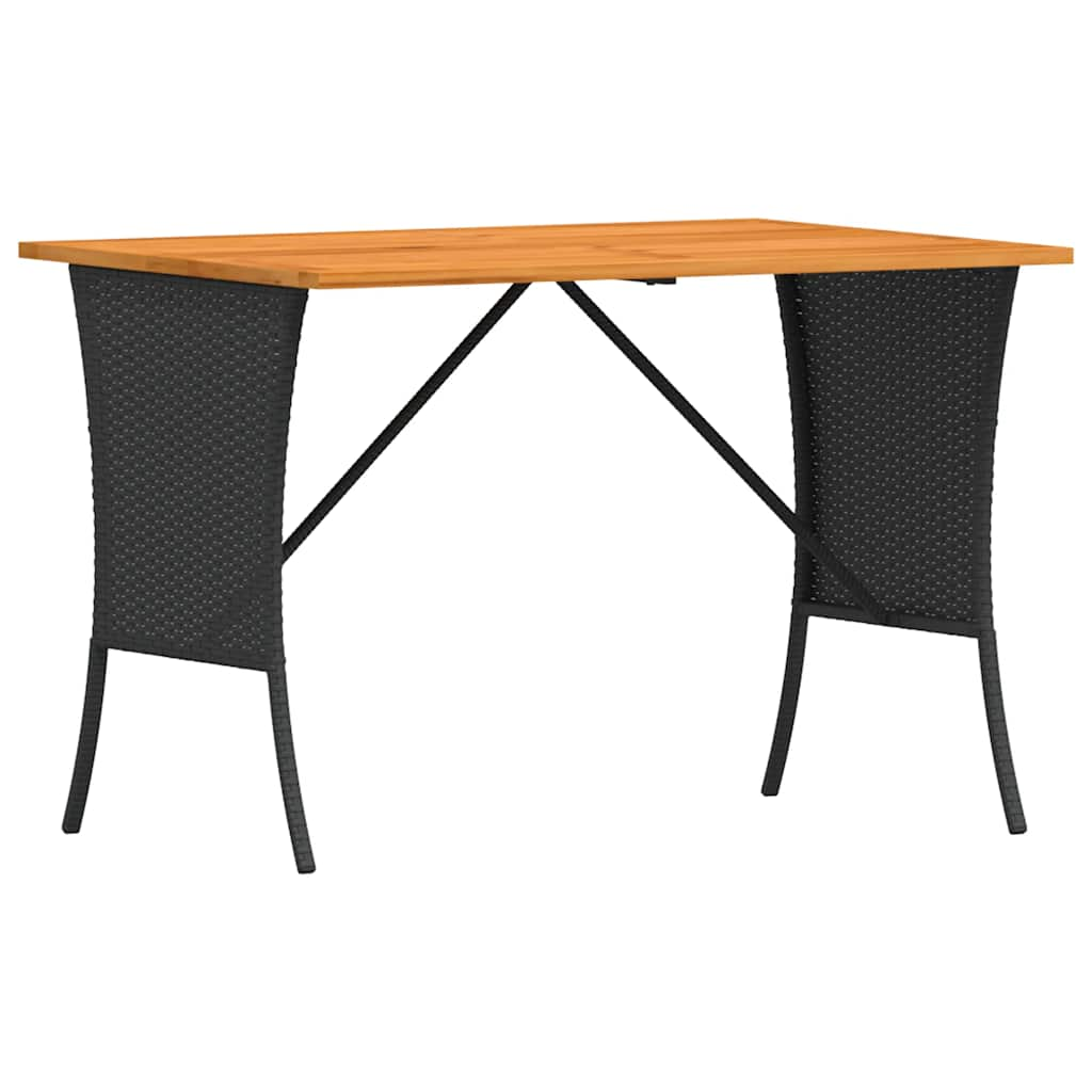 Set mobilier de grădină cu perne, 4 piese, negru, poliratan