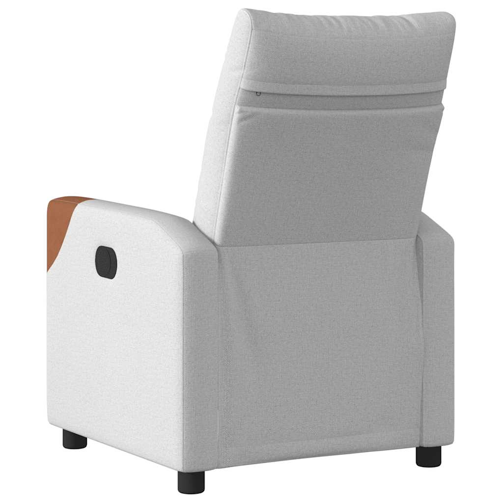 Cloud gray fabric reclining chair