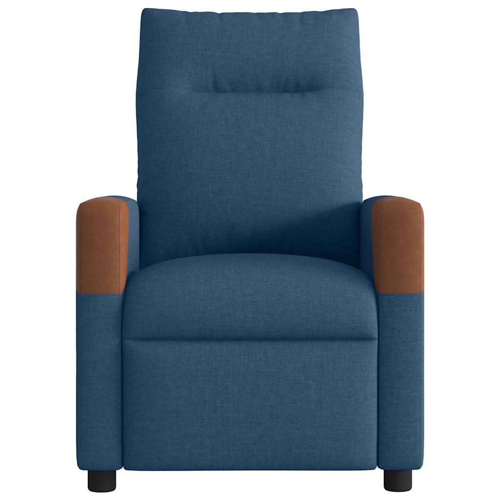 Folding massage chair, blue, textile