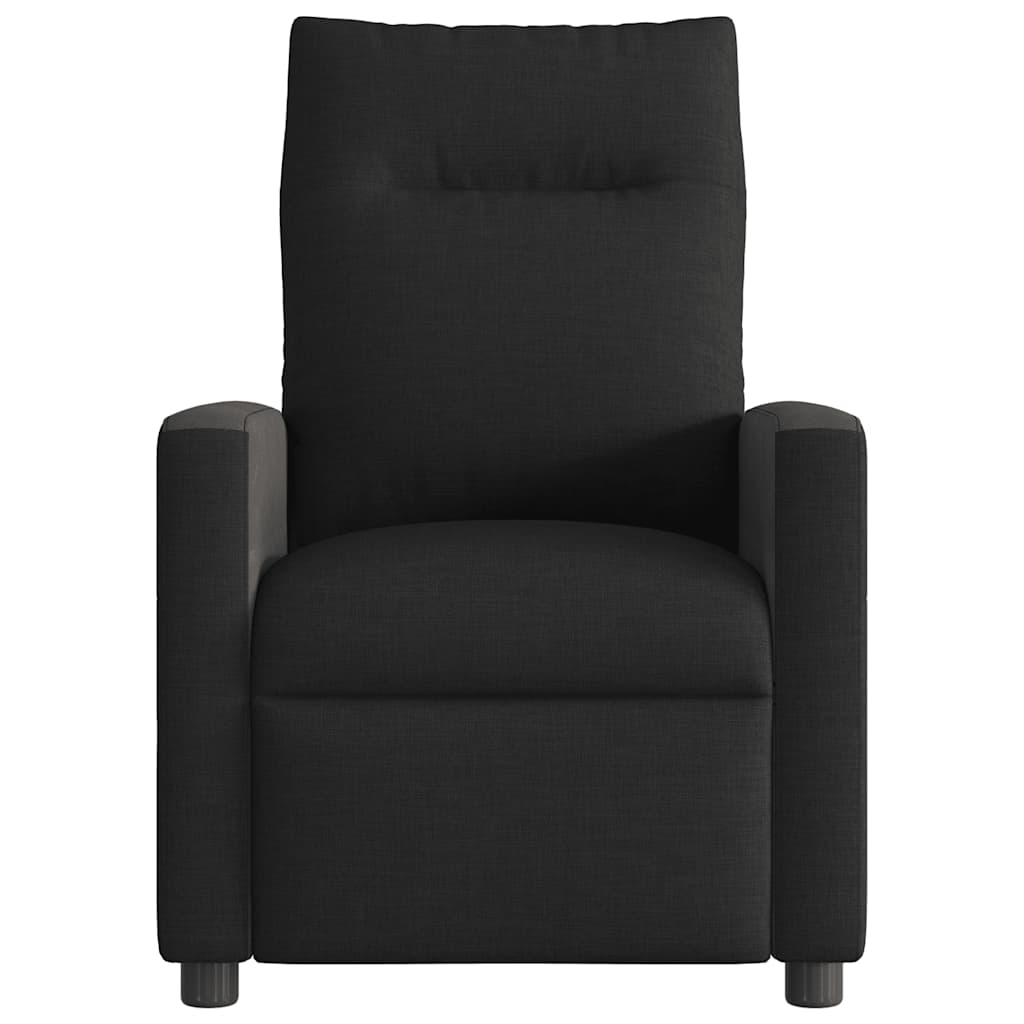 Folding massage chair, black, fabric