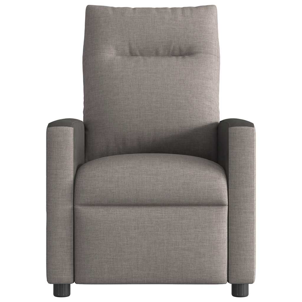 Folding massage chair, taupe gray, fabric