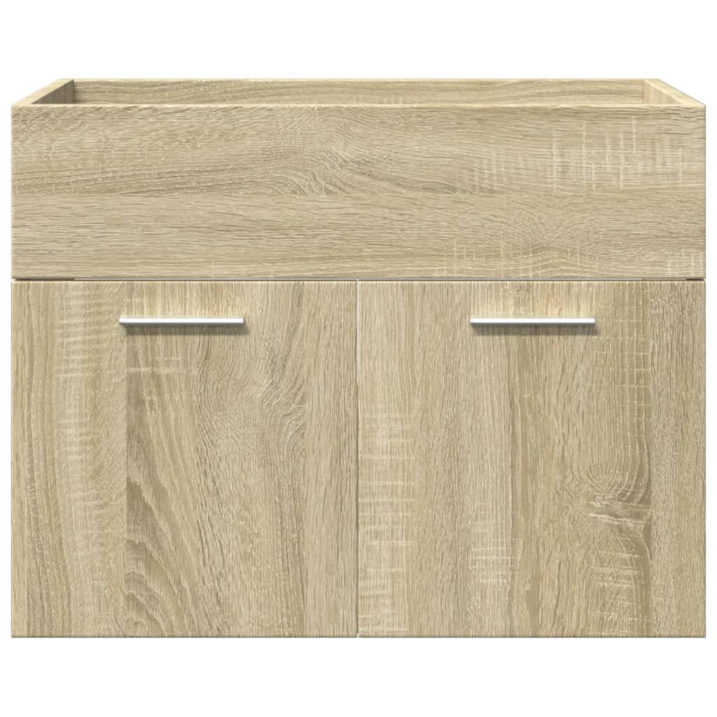 Bathroom furniture set, 3 pieces, sonoma oak, engineered wood