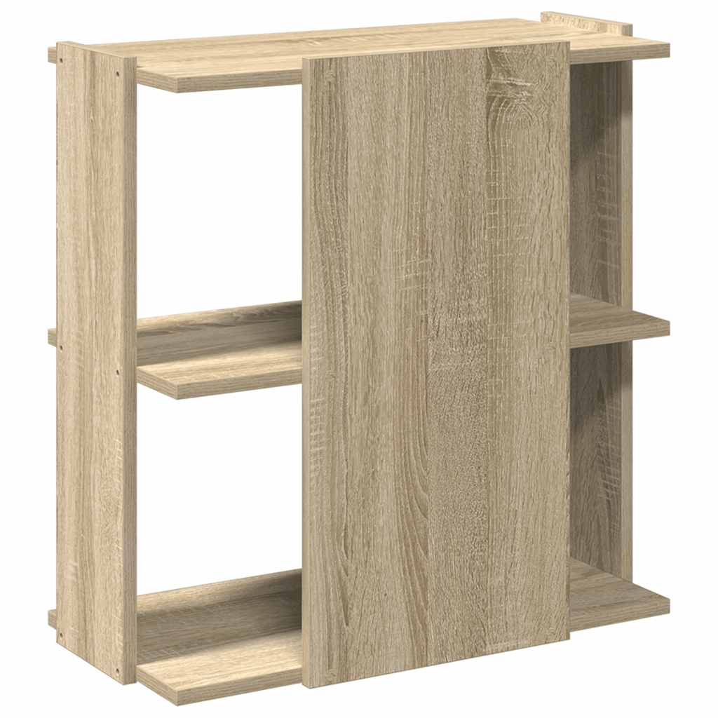 3-tier bookcase, sonoma oak, 60x30x60 cm, wood