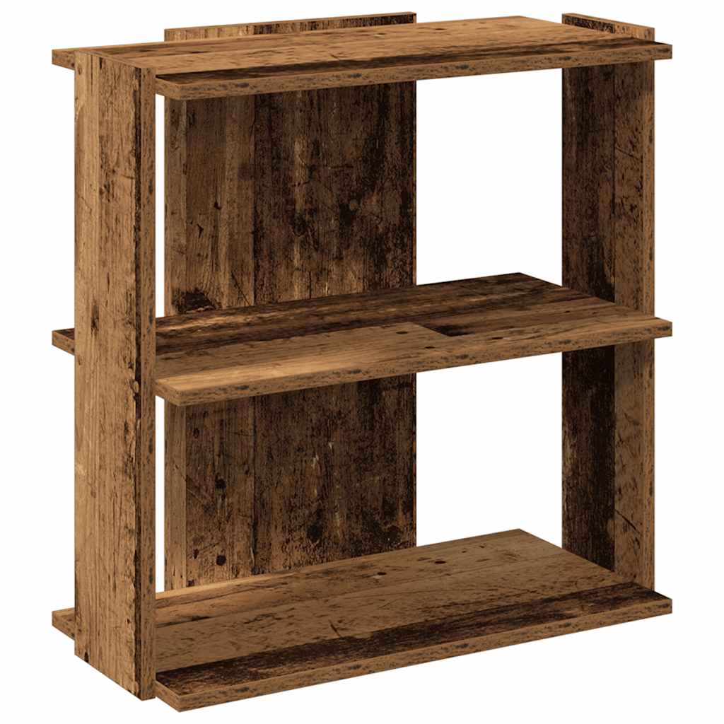 5-tier bookcase, old wood, 60x30x60 cm, wood