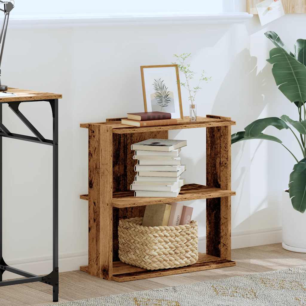 5-tier bookcase, old wood, 60x30x60 cm, wood