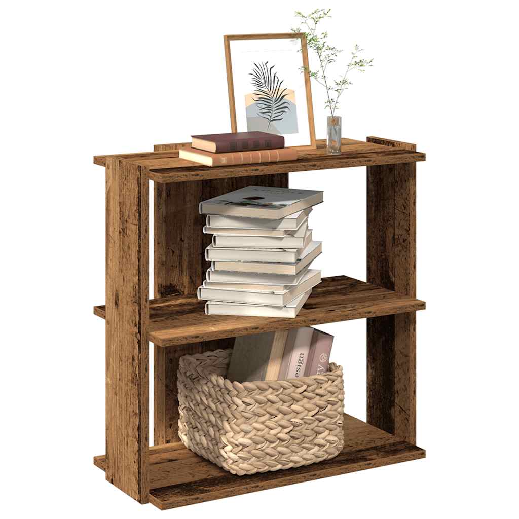 5-tier bookcase, old wood, 60x30x60 cm, wood