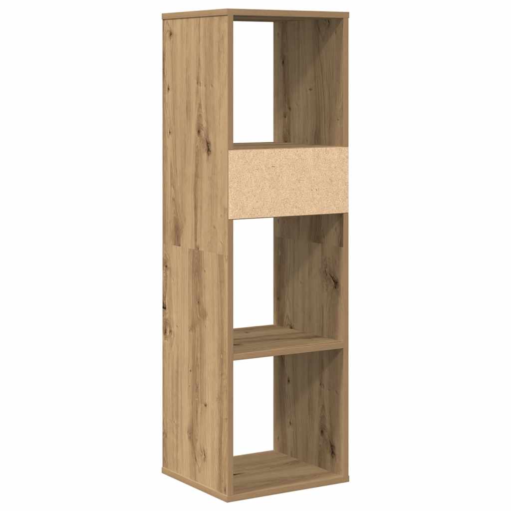 Bookcase, handcrafted oak, 34x31x112 cm, processed wood