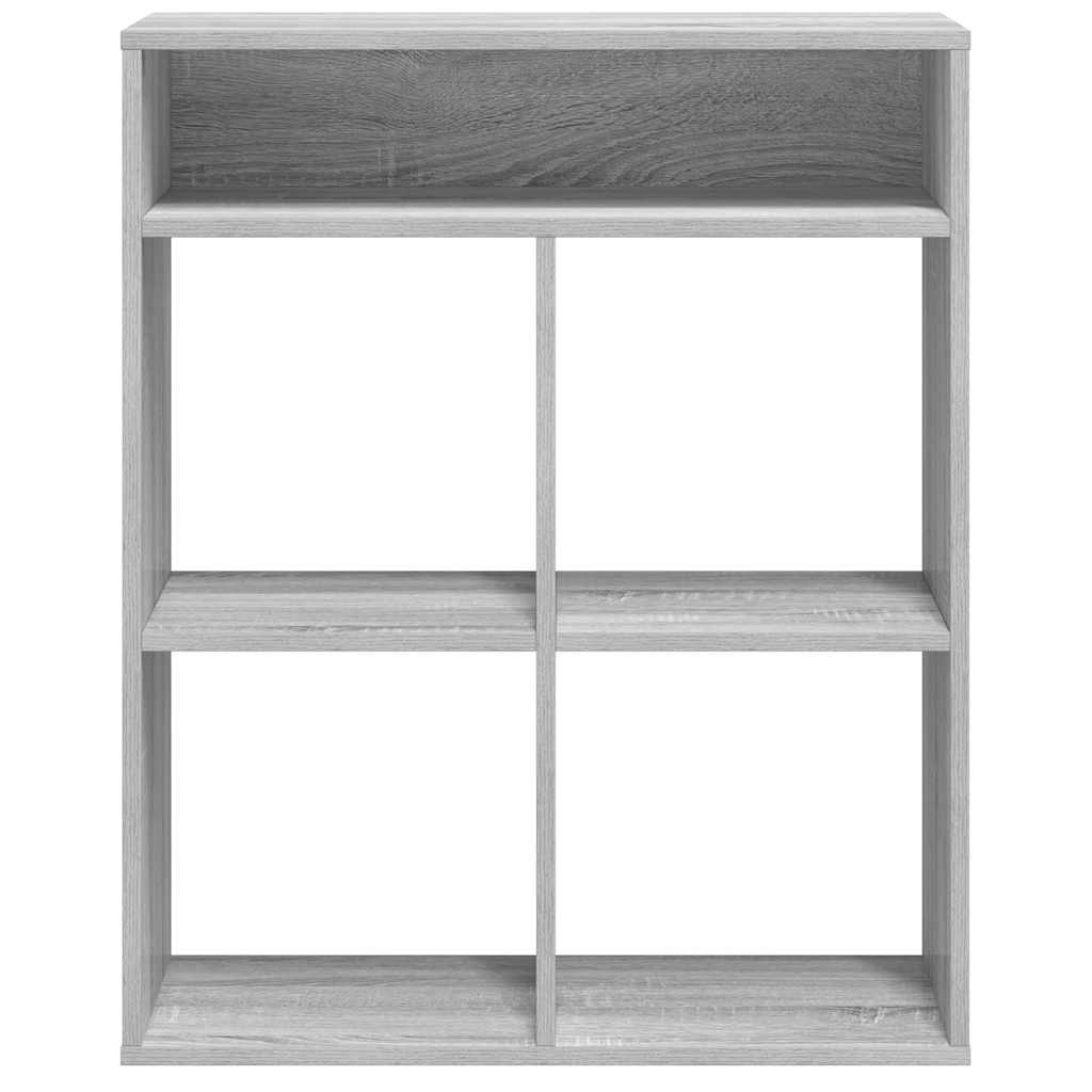 Bookcase, sonoma grey, 66x31x80 cm, engineered wood