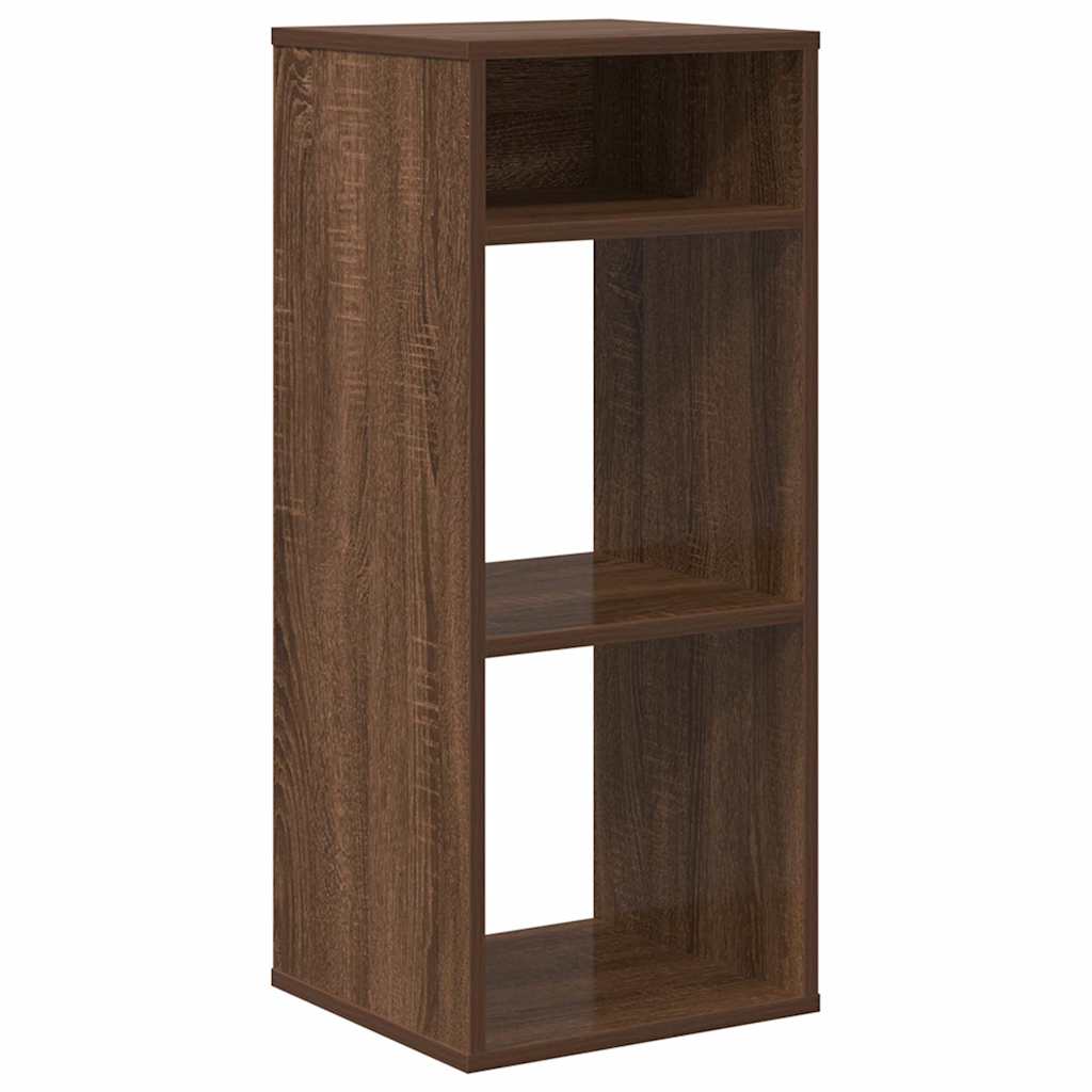 Bookcase, brown oak, 34x31x80 cm, processed wood