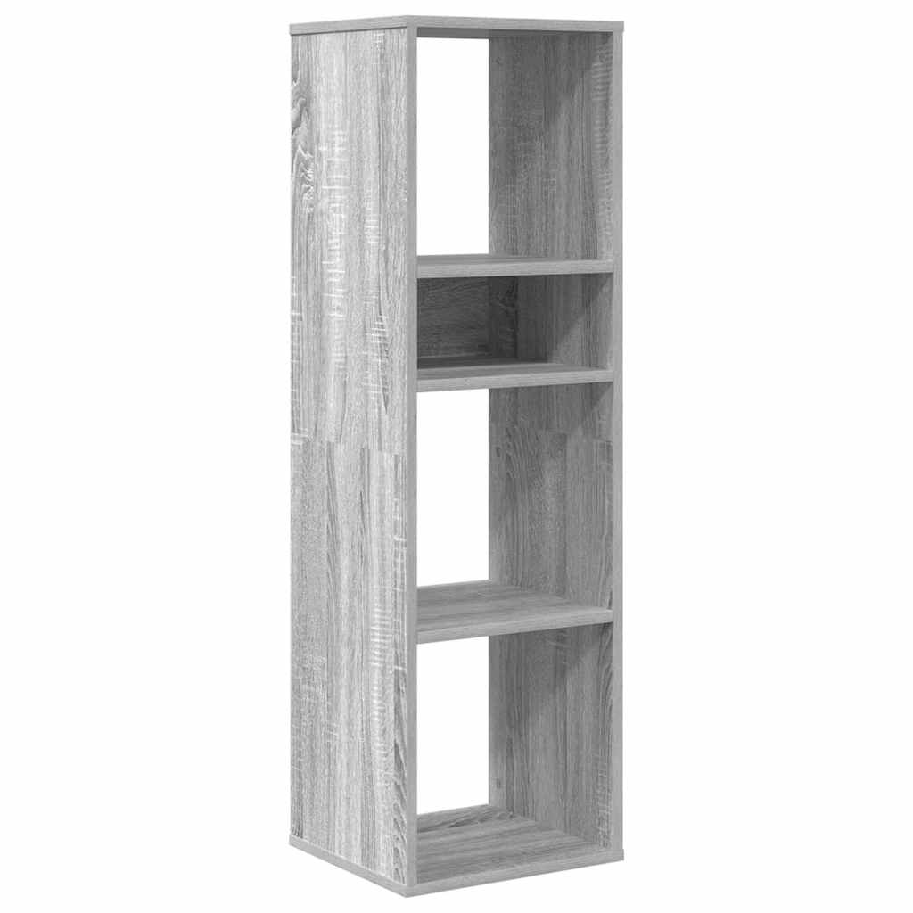 Bookcase, sonoma grey, 34x31x112 cm, engineered wood