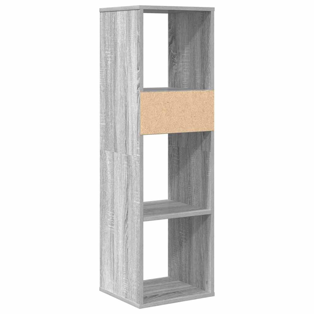 Bookcase, sonoma grey, 34x31x112 cm, engineered wood