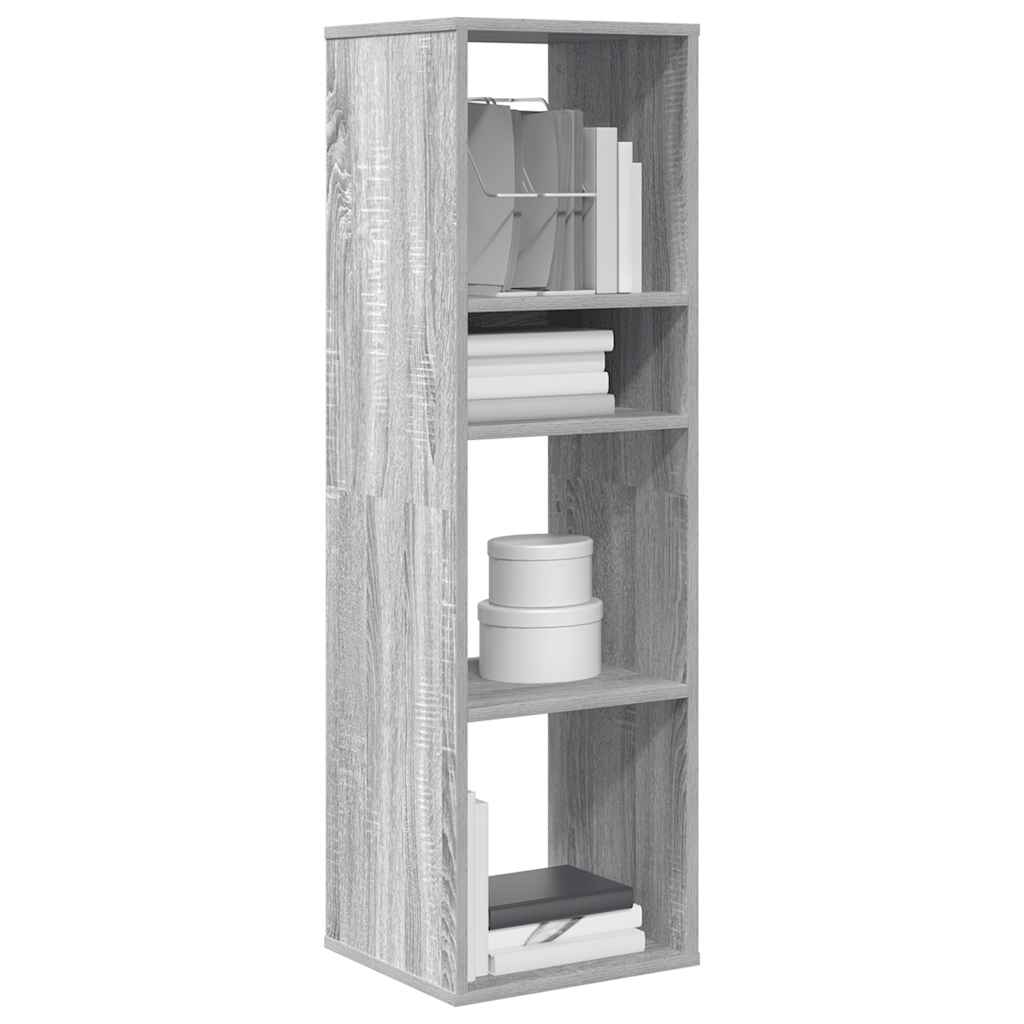 Bookcase, sonoma grey, 34x31x112 cm, engineered wood