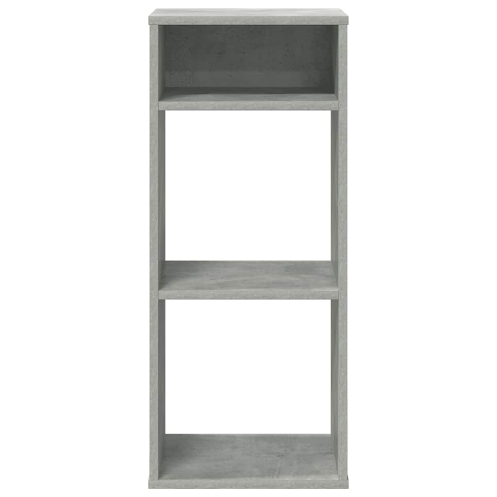 Bibliotecă, gri beton, 34x31x80 cm, lemn prelucrat