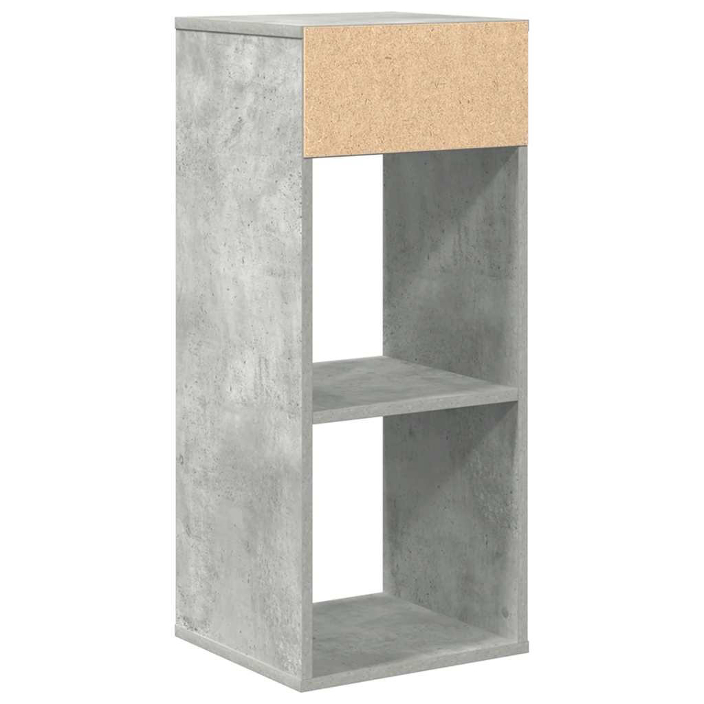 Bookcase, concrete grey, 34x31x80 cm, processed wood