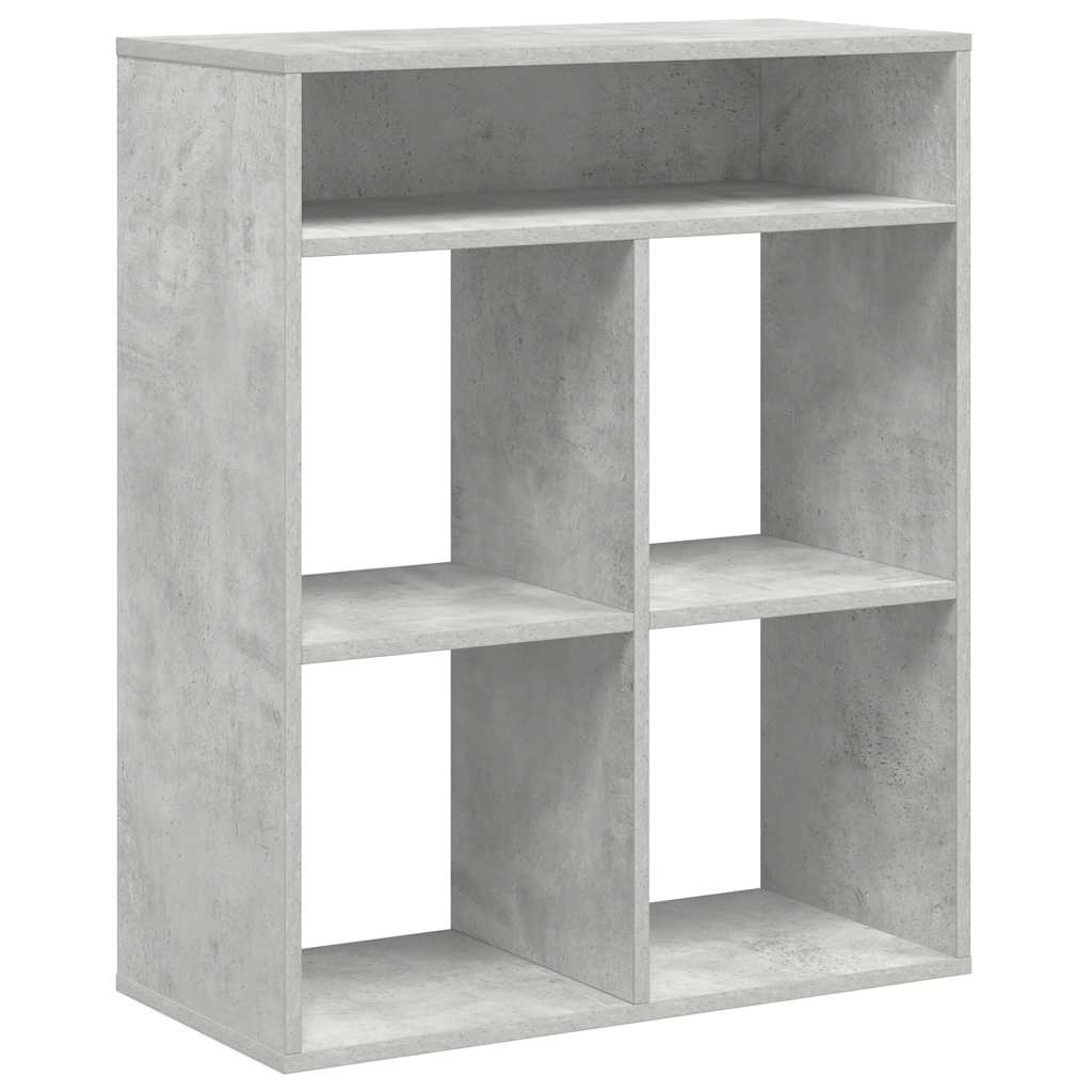 Bookcase, concrete grey, 66x31x80 cm, engineered wood