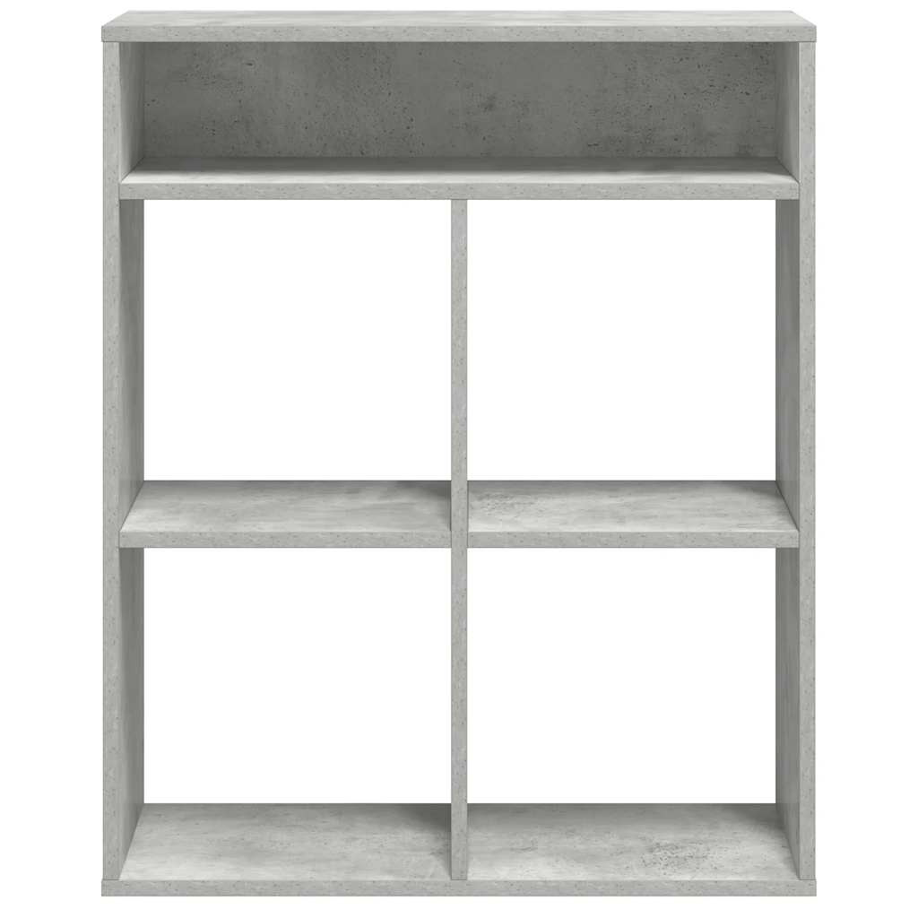 Bookcase, concrete grey, 66x31x80 cm, engineered wood