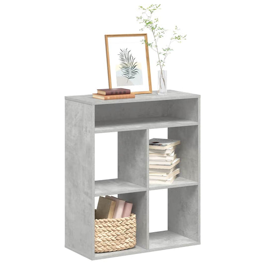 Bookcase, concrete grey, 66x31x80 cm, engineered wood