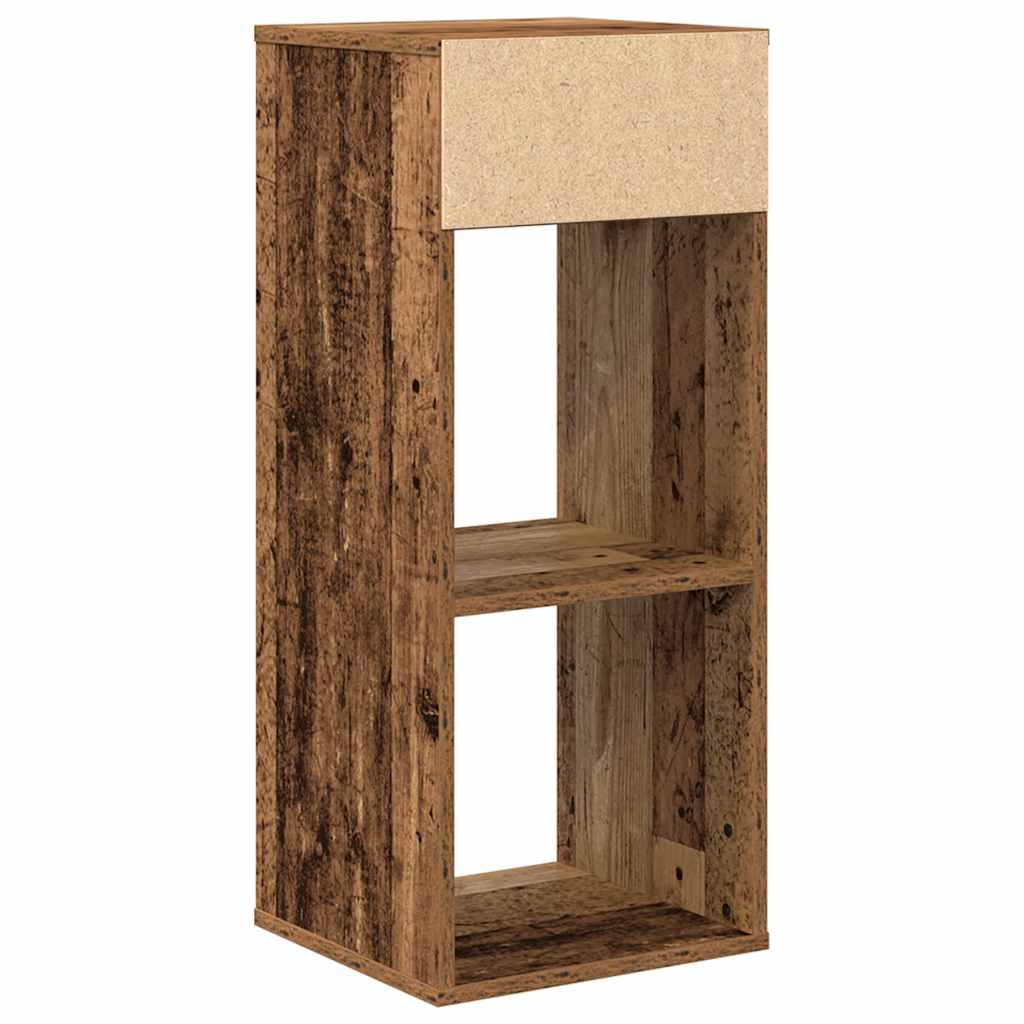 Bookcase, old wood, 34x31x80 cm, processed wood