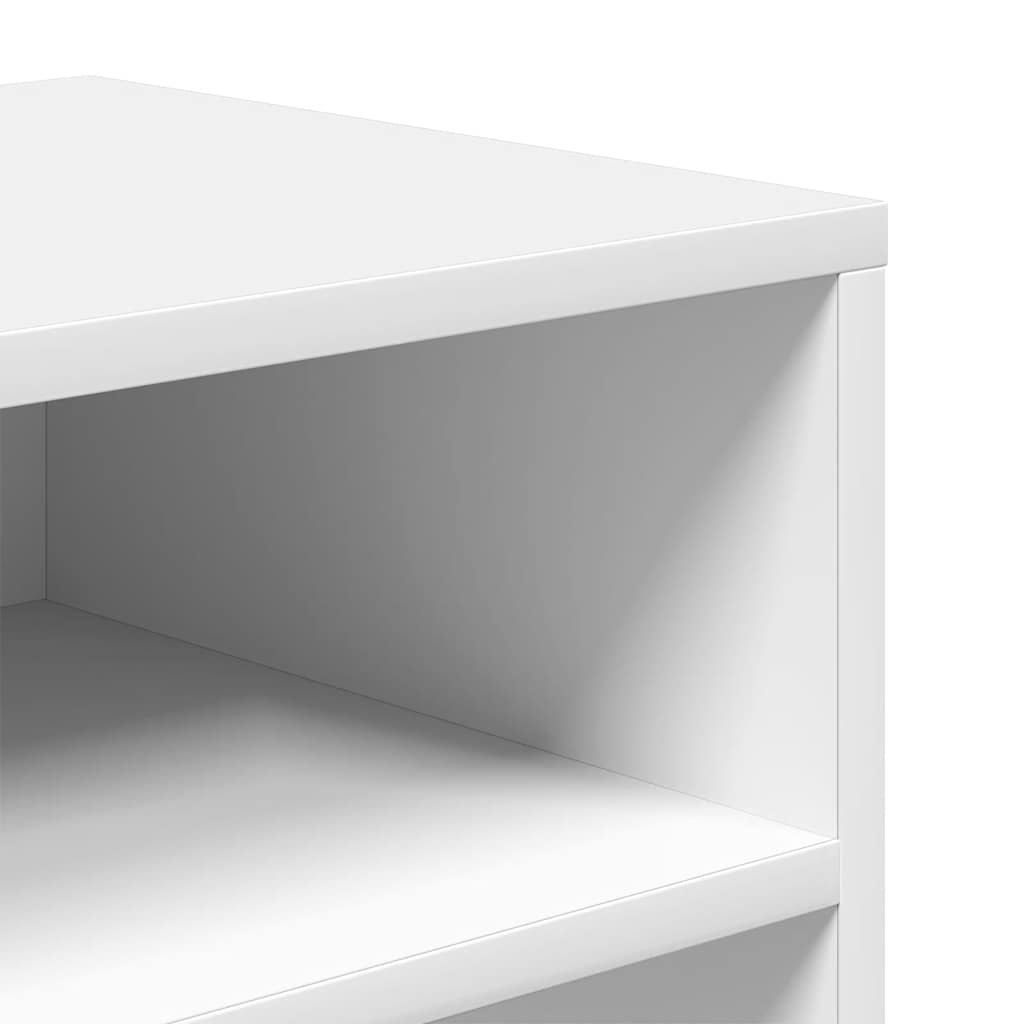 Bookcase, white, 66x31x80 cm, processed wood