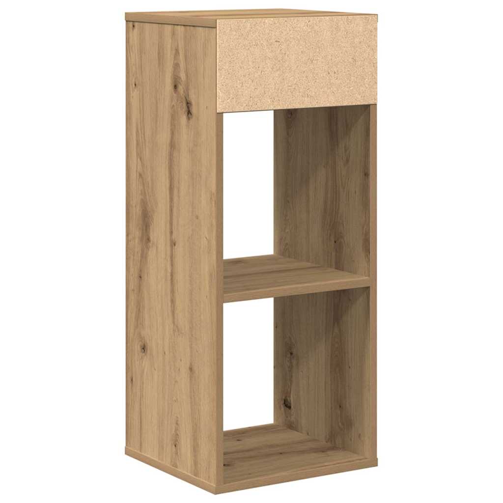 Bookcase, handcrafted oak, 34x31x80 cm, processed wood