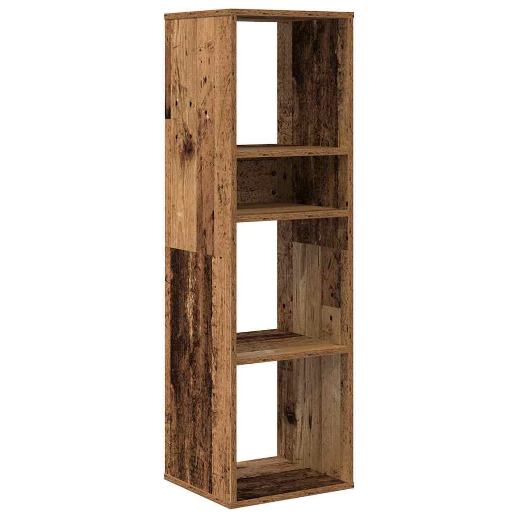 Old wooden bookcase 34x31x112 cm made of processed wood