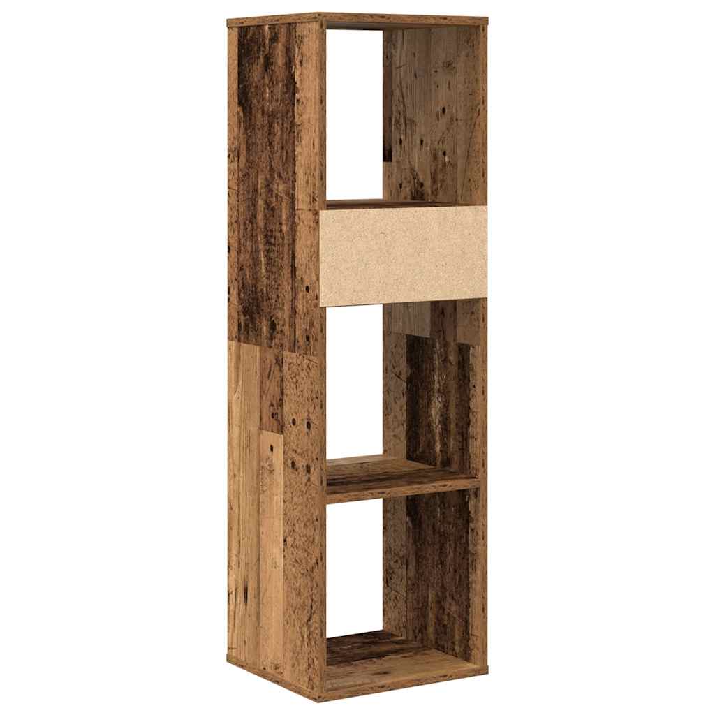 Old wooden bookcase 34x31x112 cm made of processed wood