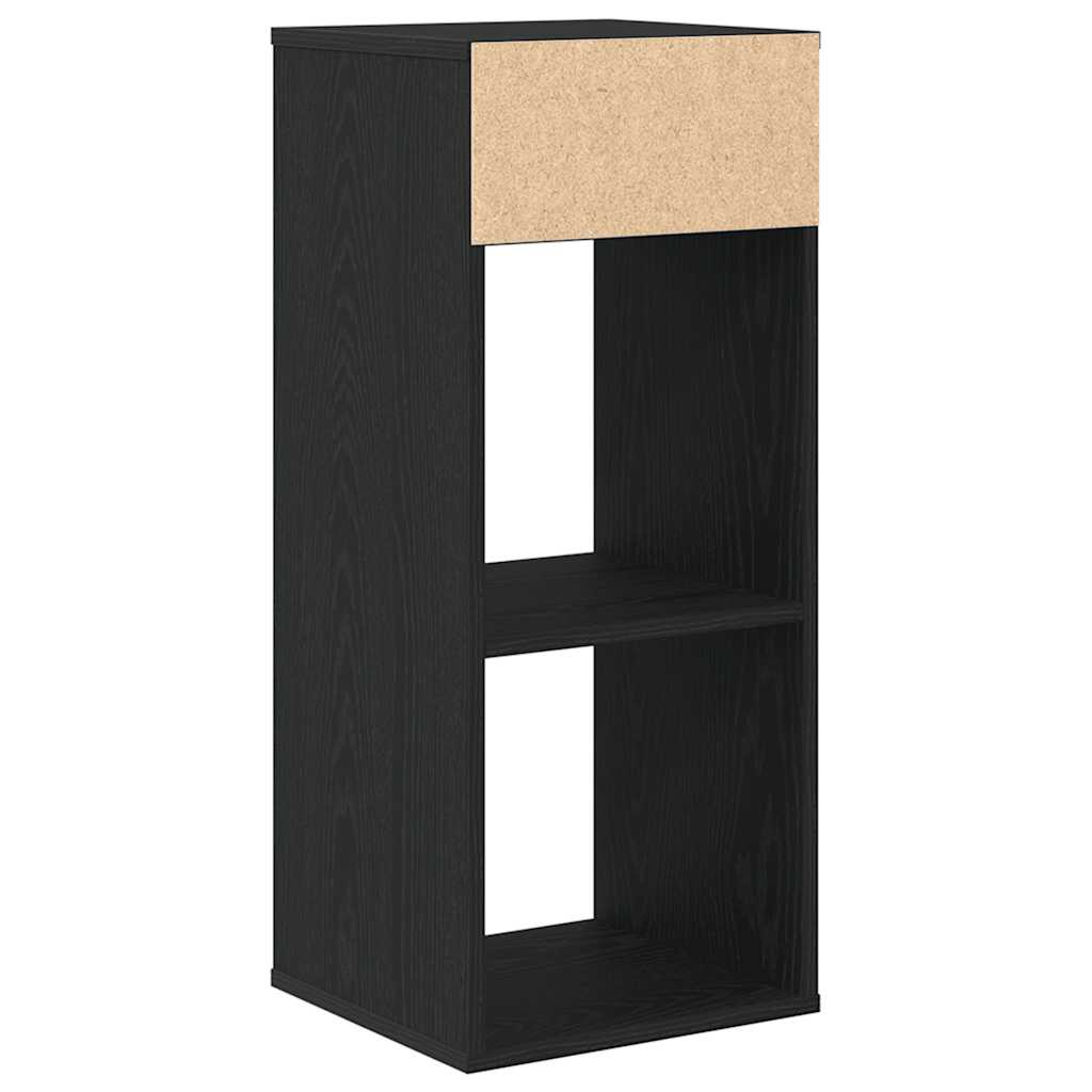 Bookcase, black, 34x31x80 cm, processed wood