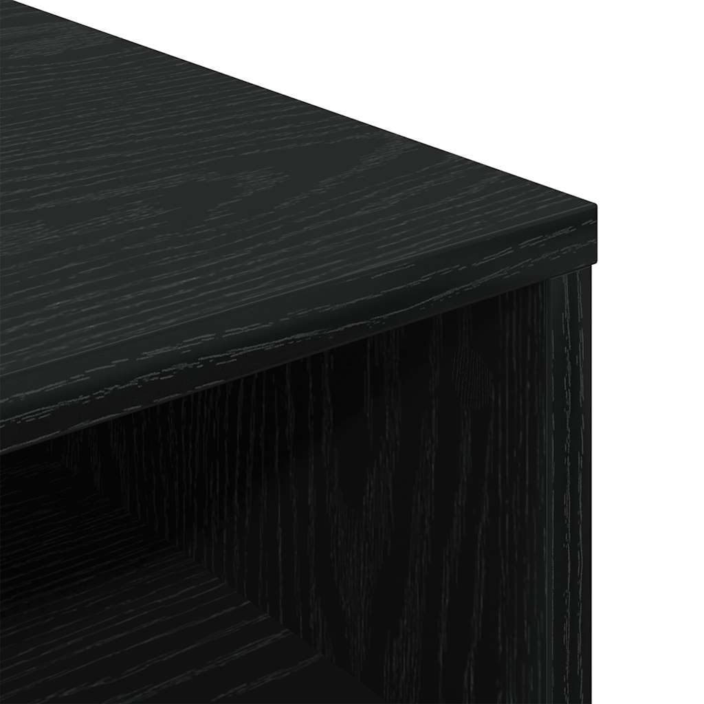 Bookcase, black, 34x31x80 cm, processed wood