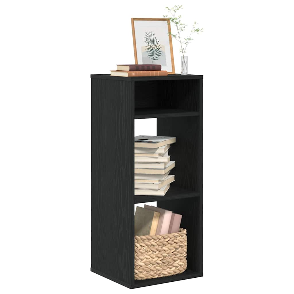 Bookcase, black, 34x31x80 cm, processed wood