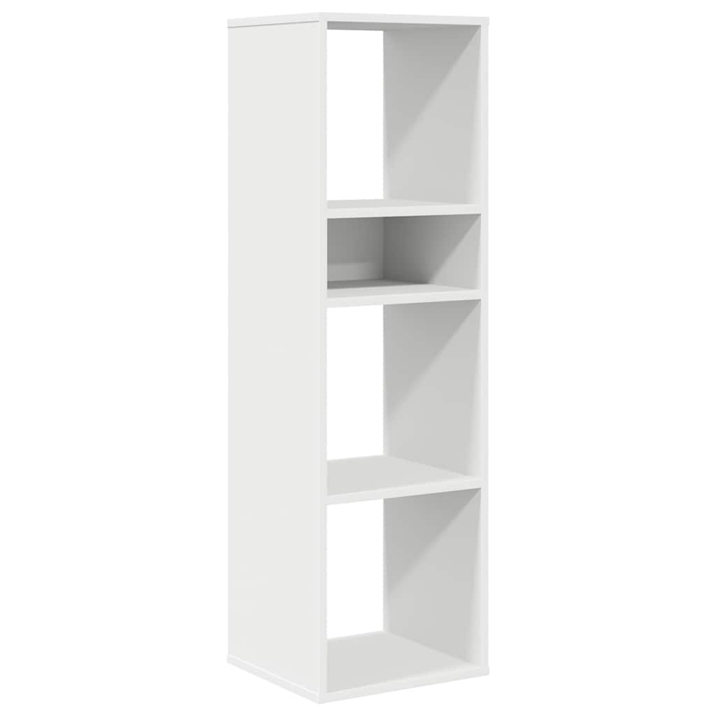 Bookcase, white, 34x31x112 cm, processed wood