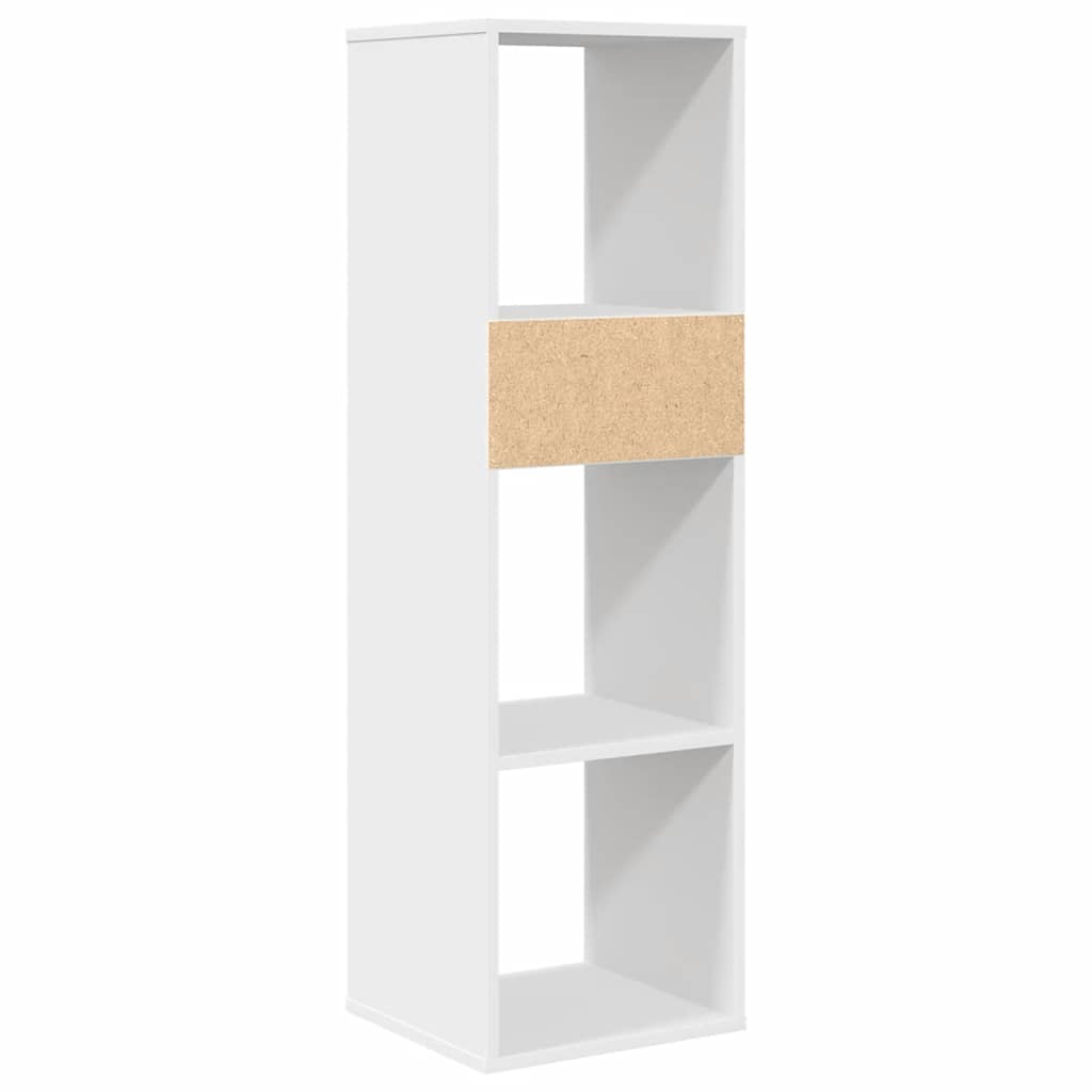 Bookcase, white, 34x31x112 cm, processed wood