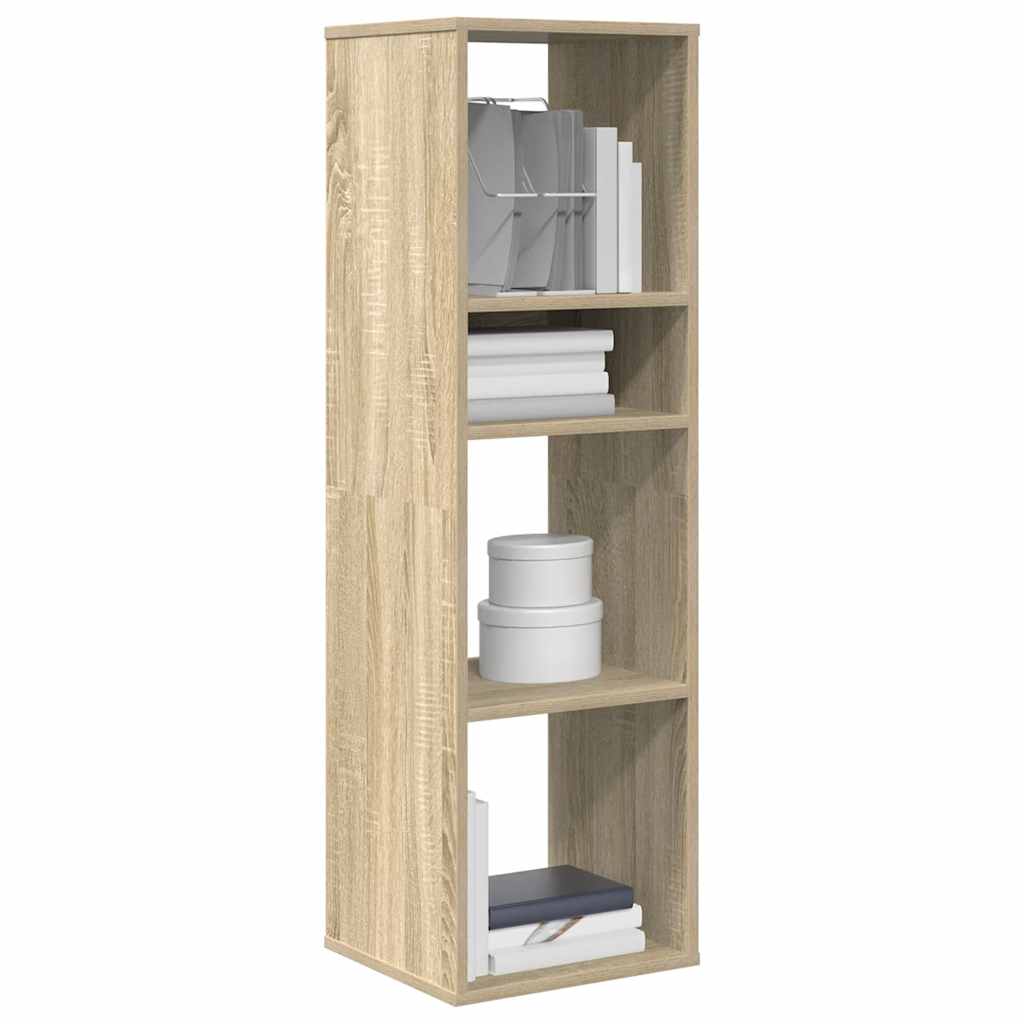 Bookcase, sonoma oak, 34x31x112 cm, processed wood