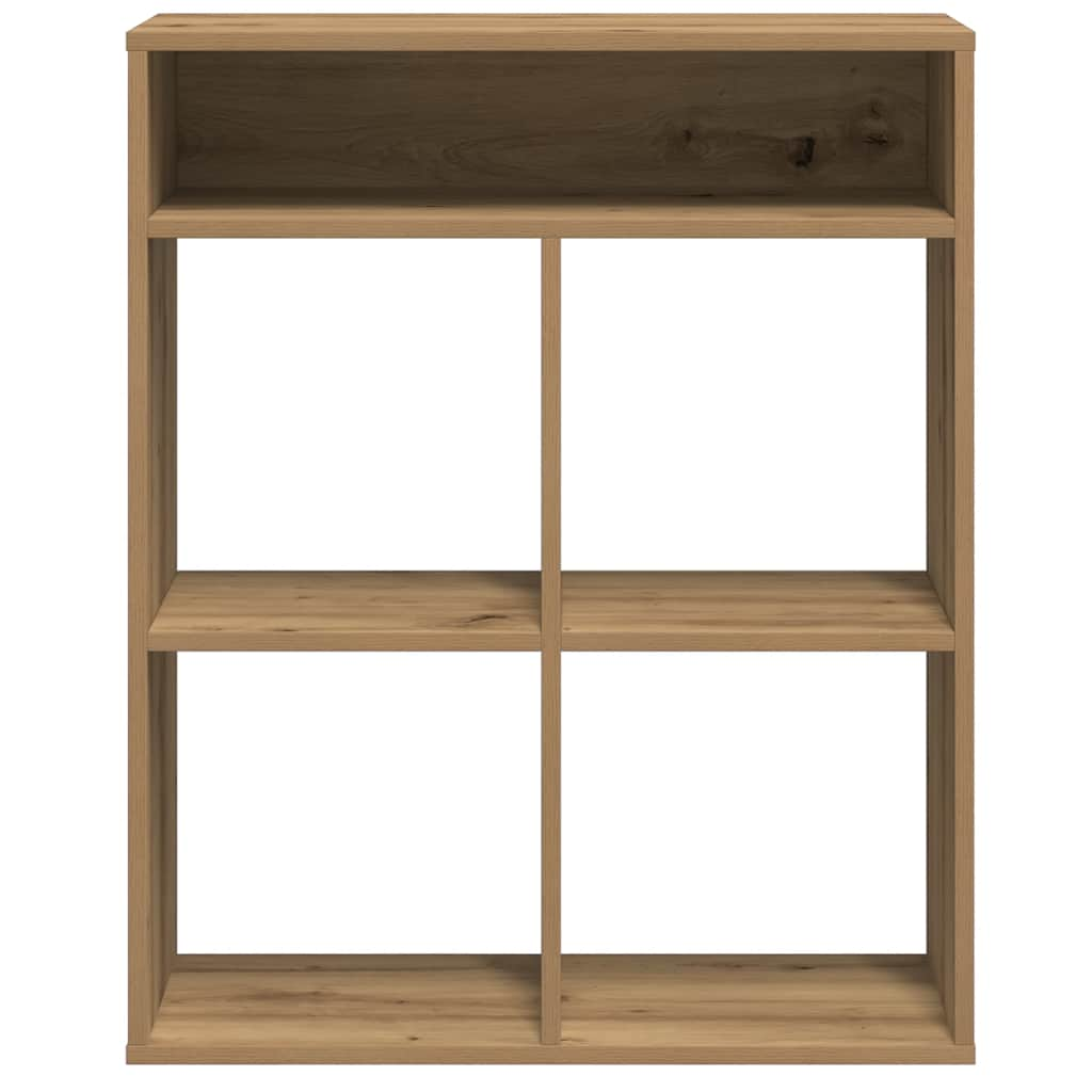 Bookcase, handcrafted oak, 66x31x80 cm, processed wood