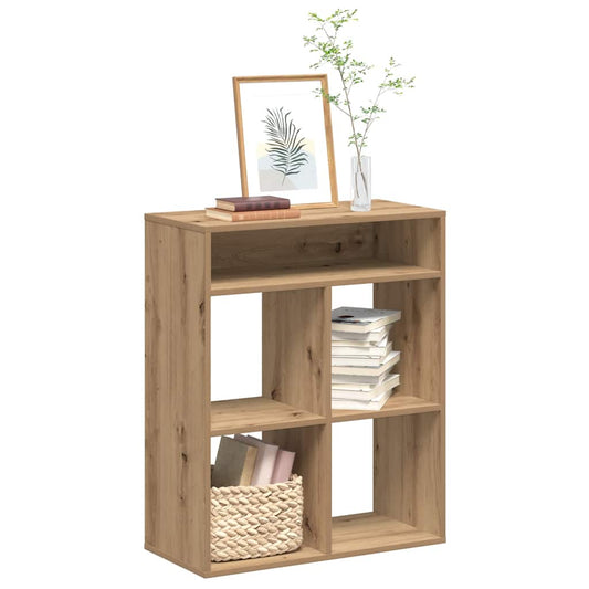 Bookcase, handcrafted oak, 66x31x80 cm, processed wood